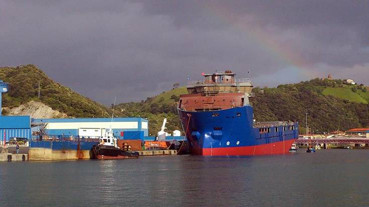 'Grampian Scepter' ontzia uretaratu du Astilleros Balenciagak