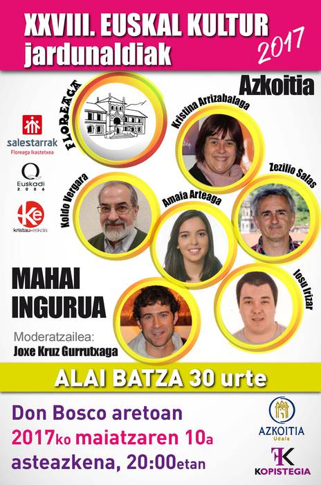 'Alai Batza 30. urte' mahai ingurua 