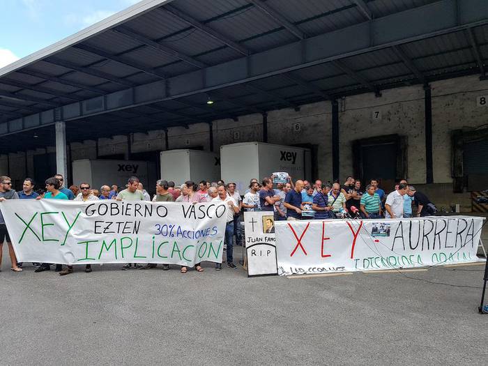 Xeyren likidazioan "enplegua bermatuko lukeen proiektua" lehenestea eskatu du LAB sindikatuak
