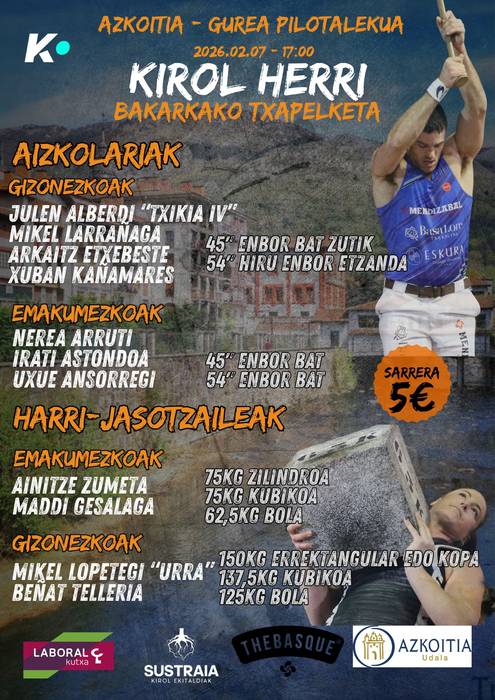 Kirol Herri txapelketaren probak