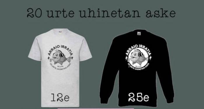 Ostegunean jaso ahal izango dira Arraioko kamisetak eta jertseak