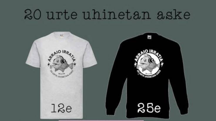Ostegunean jaso ahal izango dira Arraioko kamisetak eta jertseak
