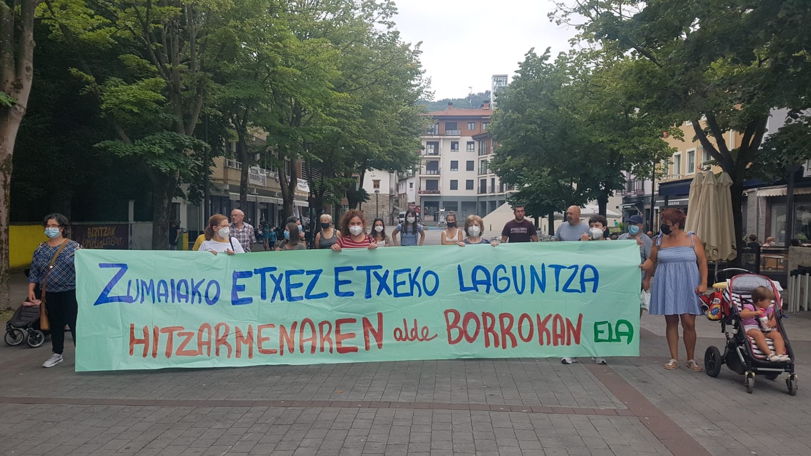 Etxez etxeko zerbitzuko langileak, lan baldintzak hobetzearen alde borrokan