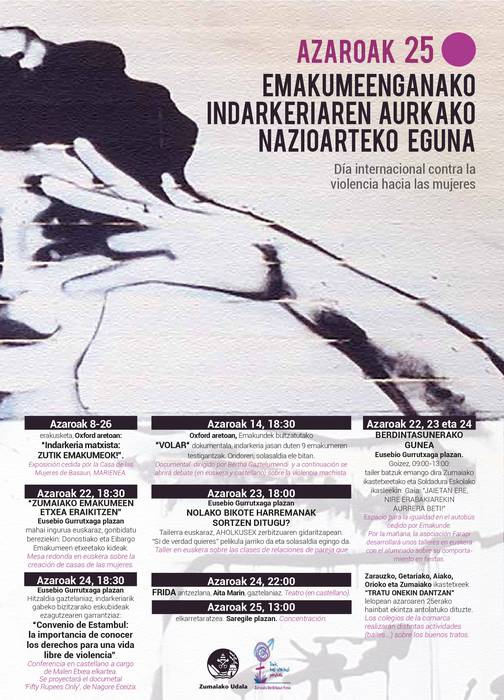 Berdintasun gunea jarriko da bihar Eusebio Gurrutxaga plazan