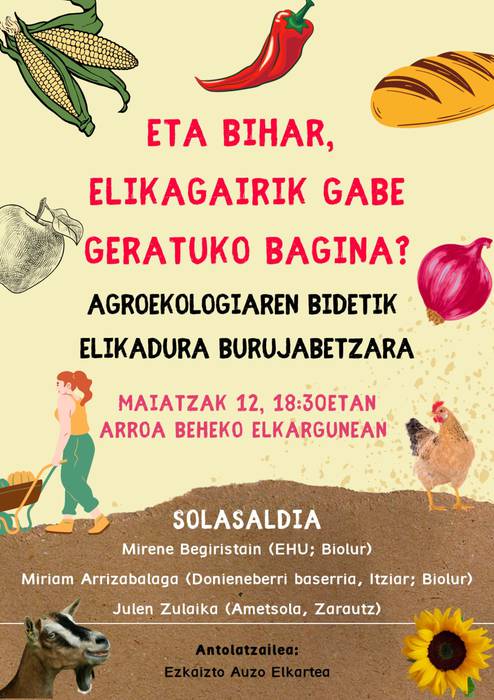 Agroekologia eta elikadura burujabetzari buruzko hitzaldia