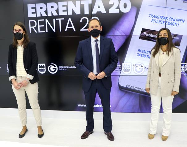 'Online' bideen hedapenari heldu dio aurten ere 2020. urteko errenta kanpainak