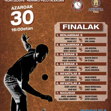 Txapelketa: Kontzejupeko 51. Pilota Txapelketaren finalak