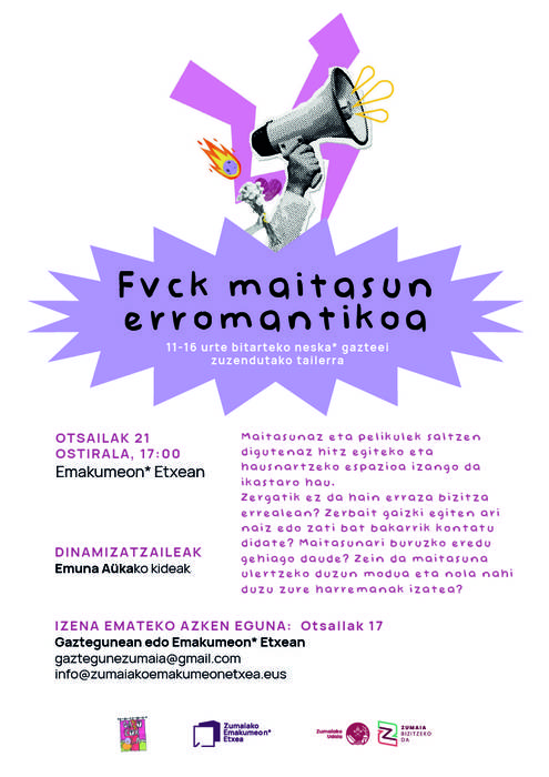 Tailerra: 'Fvck maitasun erromantikoa' tailerra