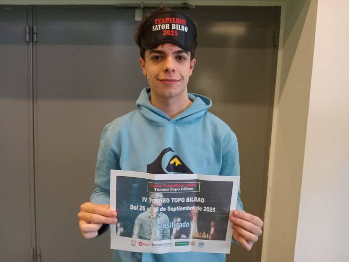 Sator Bilbo xake txapelketa irabazi du Oier Sarasketak