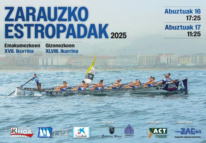 Zarauzko estropadetako posterra eskuragarri dago Turismo Bulegoan
