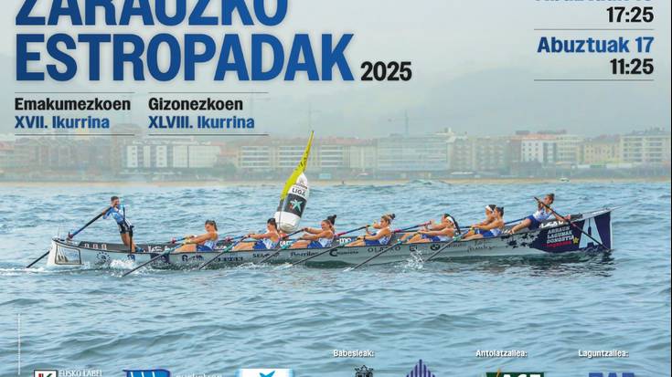 Zarauzko estropadetako posterra eskuragarri dago Turismo Bulegoan
