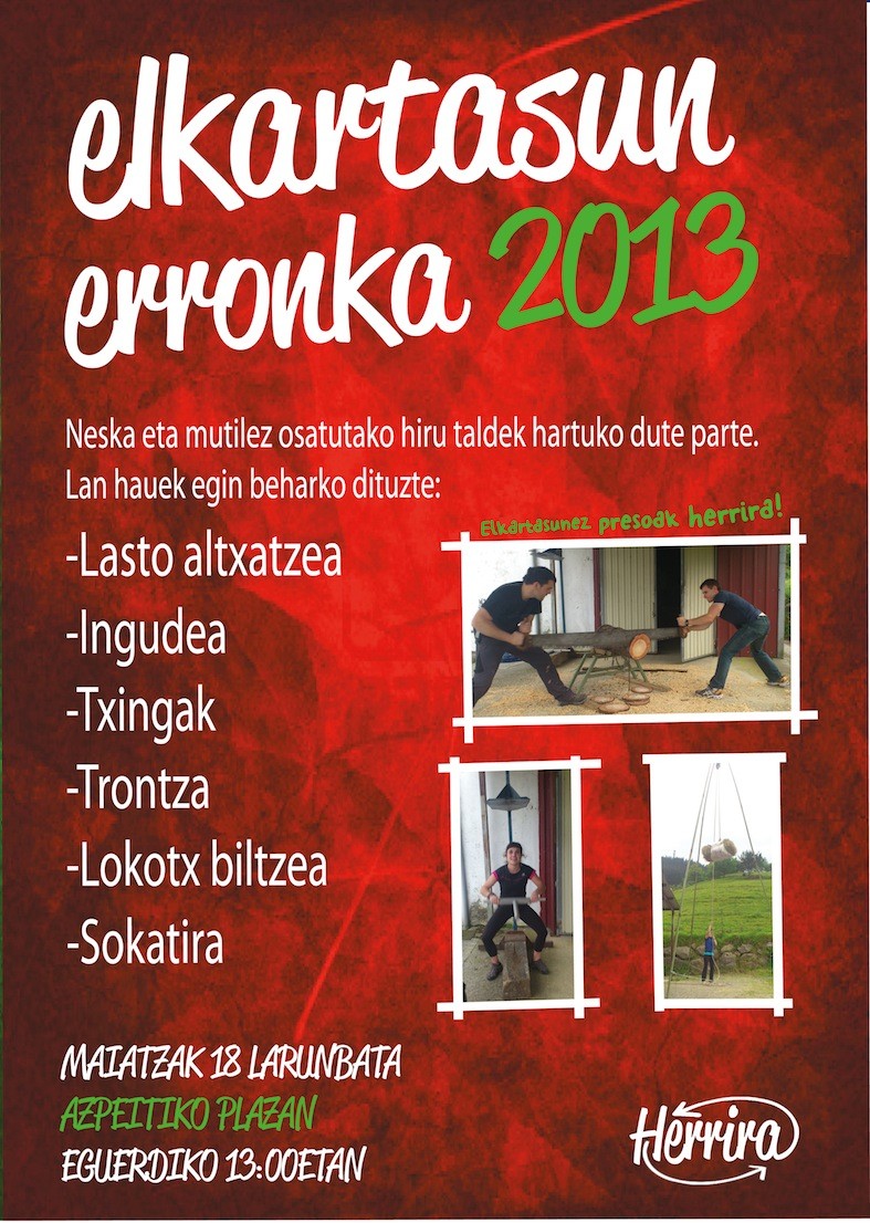 Elkartasun erronka! Larunbatean eguerdiko 13 ...