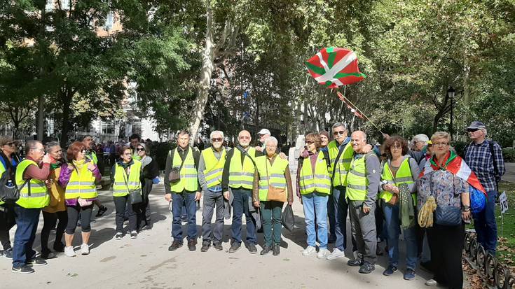 Azpeititik Madrilera, pentsio duinak aldarrikatzera