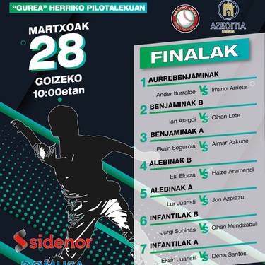 Txapelketa: Atano III.a pilota txapelketaren finalak