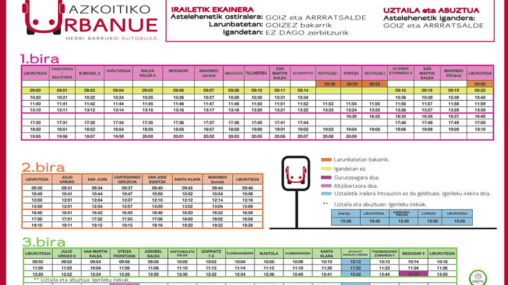 Azkoitiko Urbanuek udako ordutegia izango du uztailean eta abuztuan