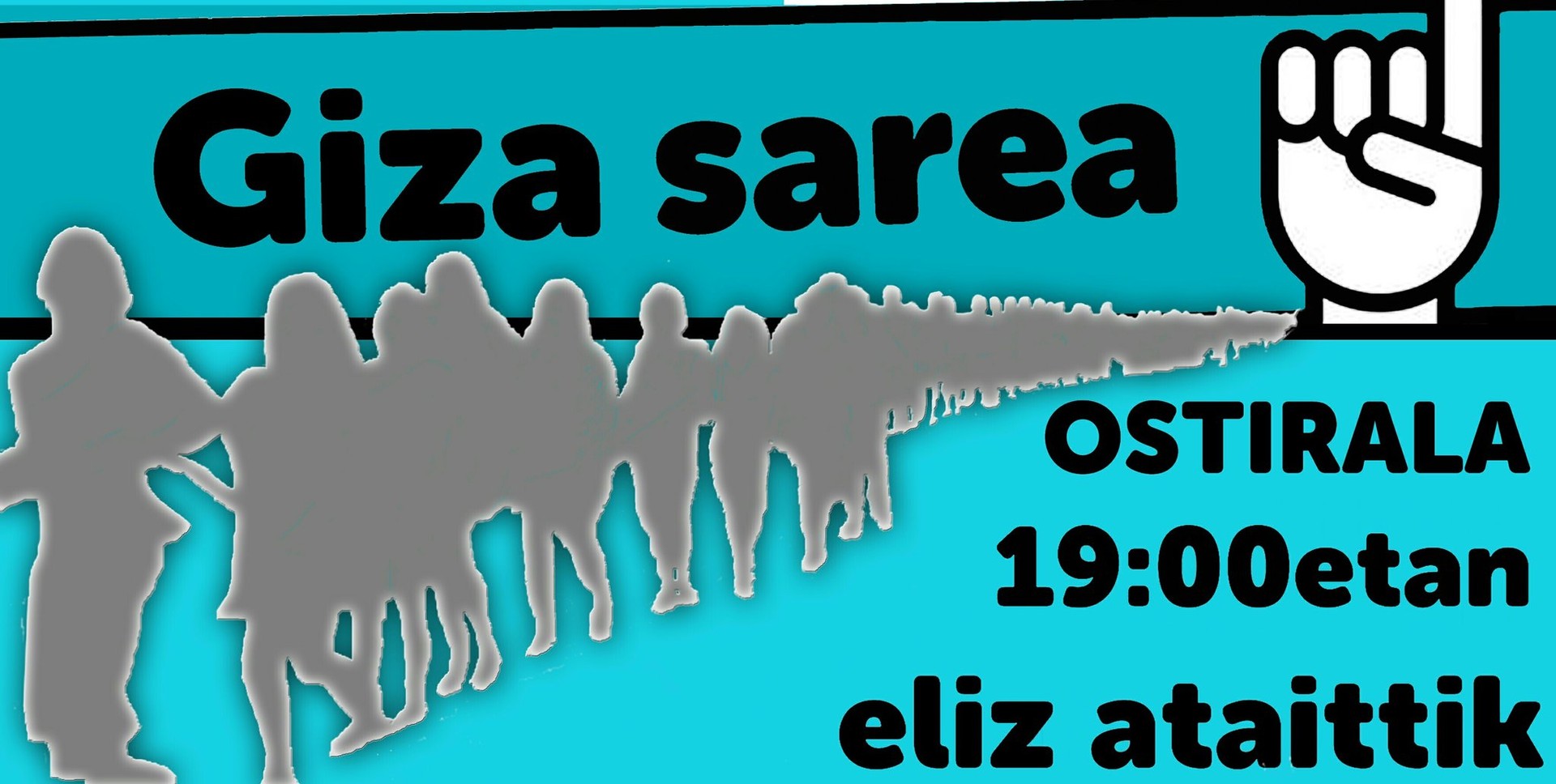 Konponbidea eta bakea hauspotzen jarraitzeko, Giza Sarea egingo da ostiralean