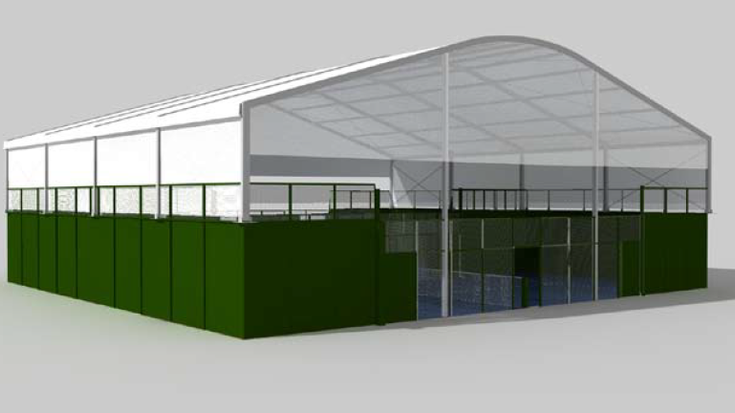 Lubaki kiroldegiko padel pistak estaliko dituzte