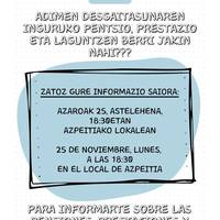 Atzegiren informazio saioa