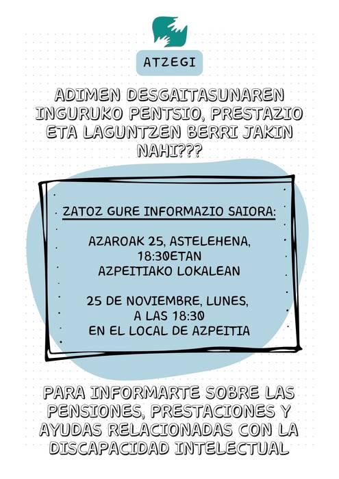 Atzegiren informazio saioa