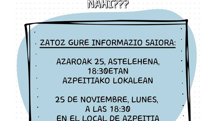 Atzegiren informazio saioa