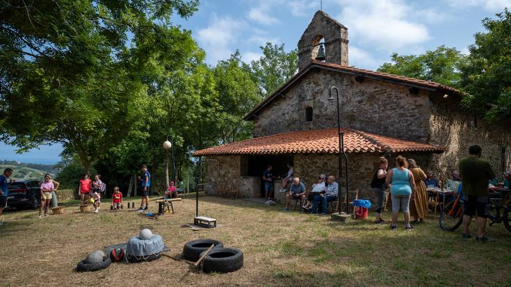 Eguraldia lagun, giro bikainean ospatu dute San Lorentzo eguna San Lorenten