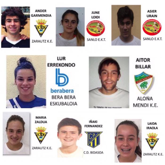 Zarauzko Eskubaloiko hainbat kide urteko onenen zerrendan