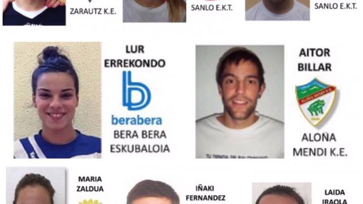 Zarauzko Eskubaloiko hainbat kide urteko onenen zerrendan