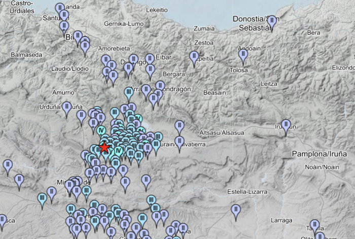 Iruña Okako lurrikarak Azkoitian ere egin du dardara