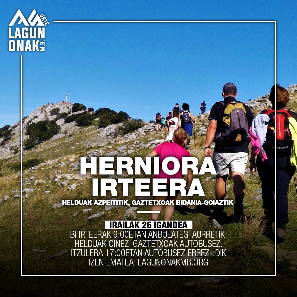 Igande honetan, gaztetxoak zein helduak, denak Herniora!