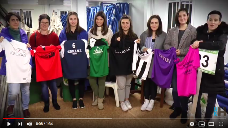 Bideoa: Plaieroetako taldeei eman diete emakumezko talderik onenaren Kirol Saria