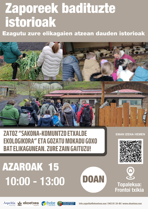 Sakonara bisita: 'Zaporeek badituzte istorioak'