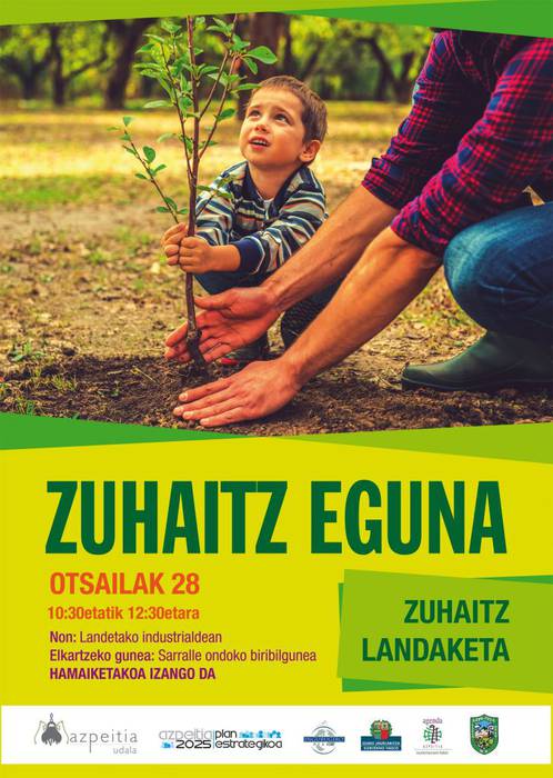 Zuhaitz landaketa egingo dute igandean Azpeitian