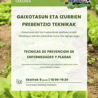 Tailerra: Furgobaratzaren 'Gaixotasun eta izurrien prebentzio teknikak'