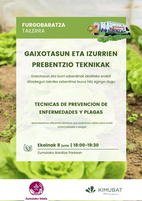 Tailerra: Furgobaratzaren 'Gaixotasun eta izurrien prebentzio teknikak'