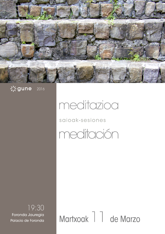 Ostiralean meditazio saioa Forondan Txema Ormazabalekin