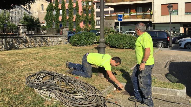 Herri osoko instalazio elektrikoak berritzen ari da Udala