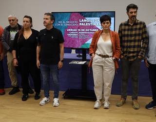 Palestinaren alde, sindikatuek hiru orduko lanuzteetara deitu dute urriaren 15erako