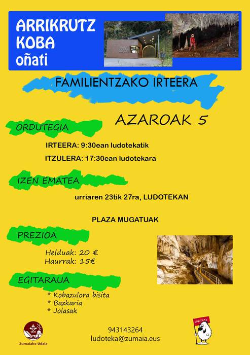 Familientzako irteera antolatu du Ludotekak
