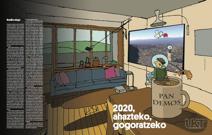 'Ikusiko dugu', Juan Luis Romatet kazetariaren artikulua eta Daniel Carballoren ilustrazioa