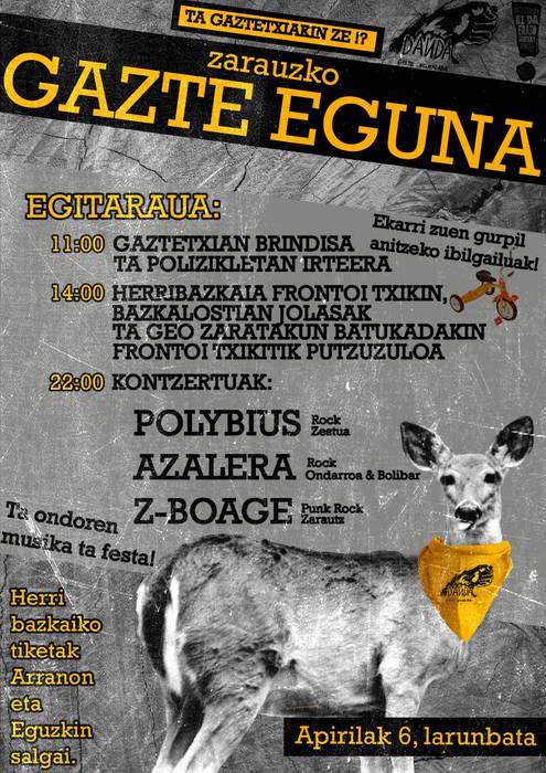 Zarauzko Gazte Eguna antolatu du Dandak hurrengo larunbaterako