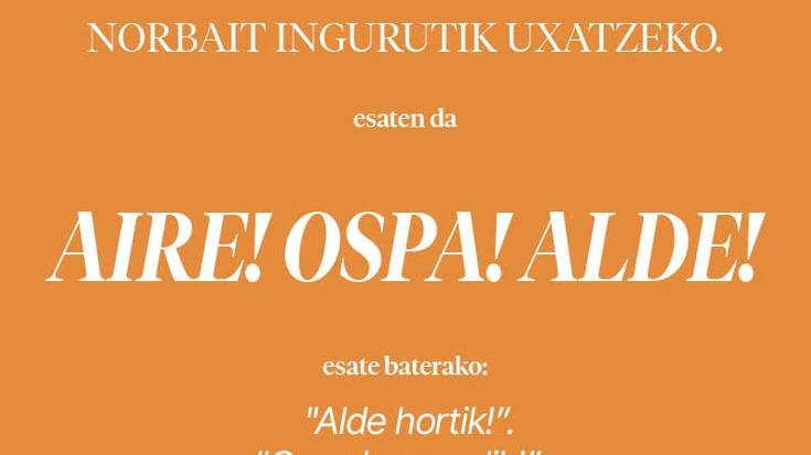 Aire! Ospa! Alde!