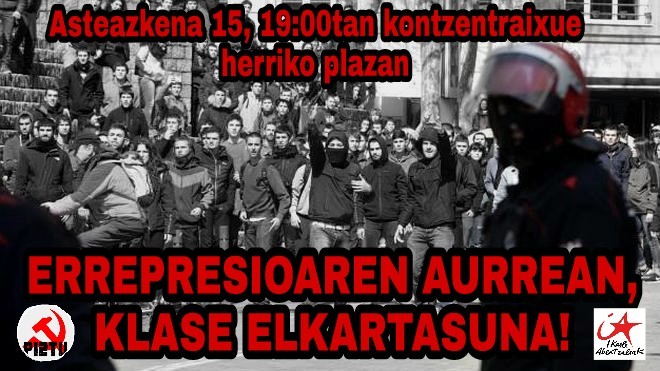 Errepresioaren aurkako elkarretaratzea