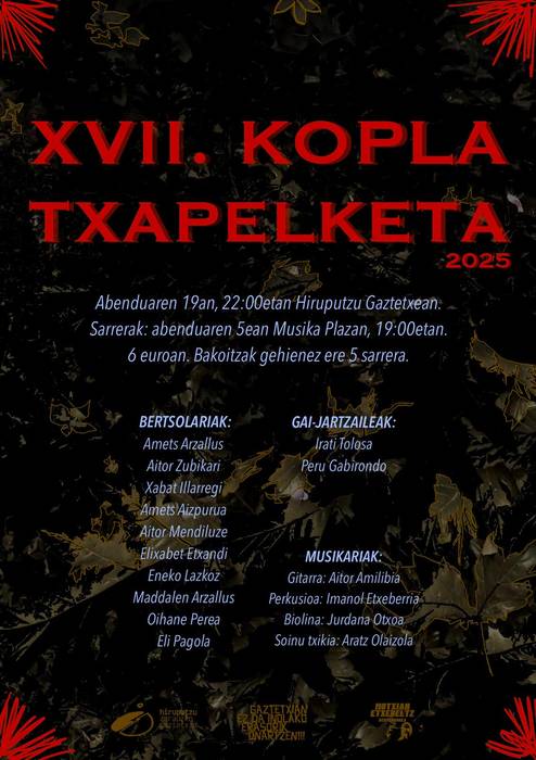 Bertsoak: XVII. Kopla Txapelketa