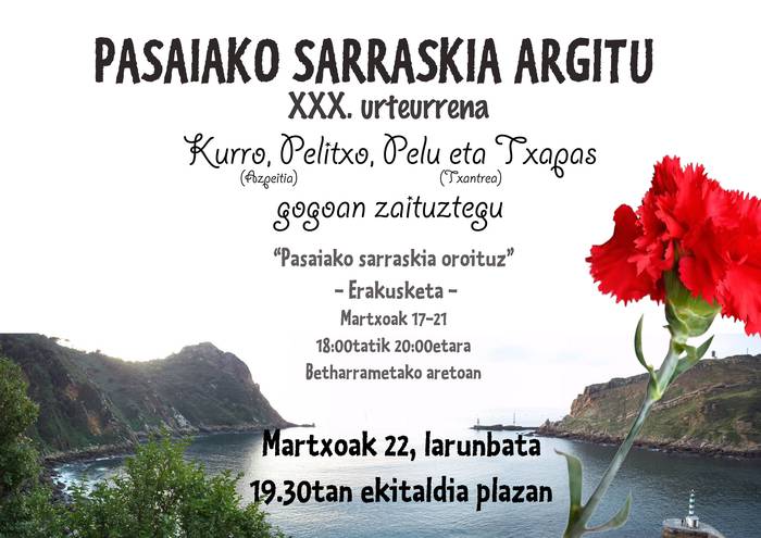 Ekitaldia: 'Pasaiako sarraskia argitu'