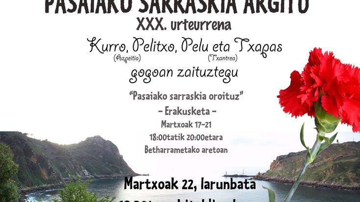 Ekitaldia: 'Pasaiako sarraskia argitu'