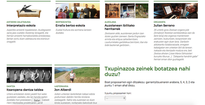 Gaur da Zestoako txupinazoa nork botako duen bozkatzeko azken eguna