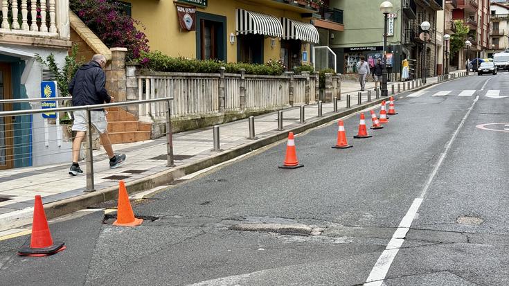 Udalak konponketa lanak abiatu ditu gaur Herrerieta eta Sahatsaga kaleetan