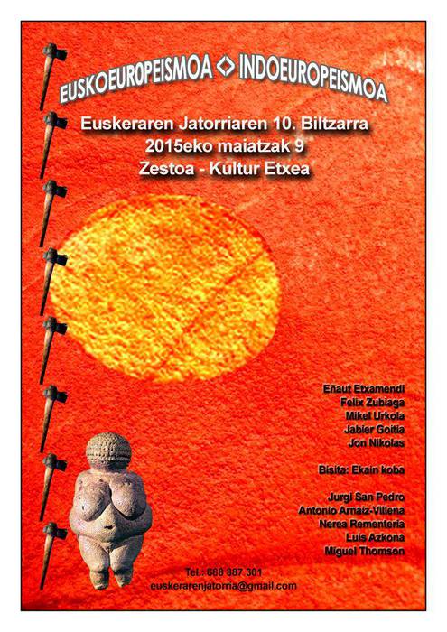 X. Euskararen Jatorriaren Biltzarra Zestoan egingo dute