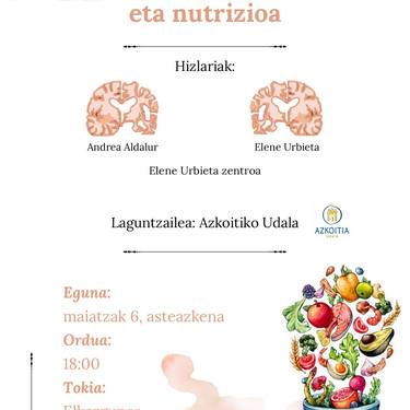 Hitzaldia: 'Gaixotasun neurodegeneratiboak eta nutrizioa'
