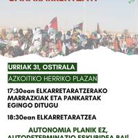 Mendebaldeko Sahararen erabakitzeko eskubidearen aldeko elkarretaratzea